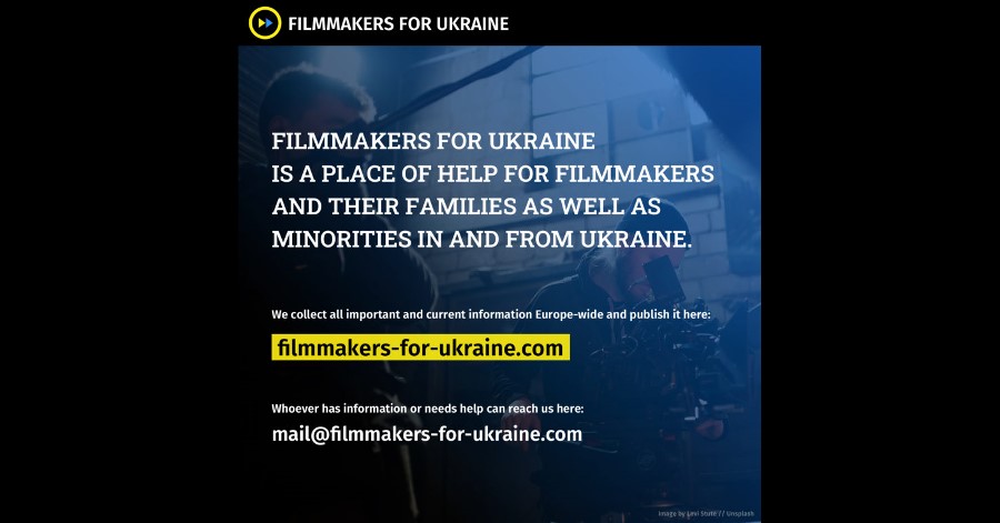 Launch of the online platform Filmmakers-for-Ukraine.