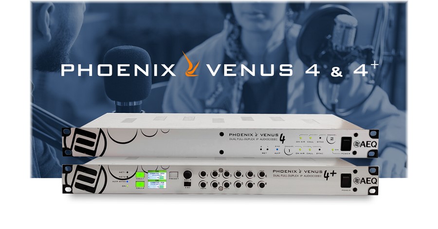 AEQ launches VENUS 4 IP audiocodec.