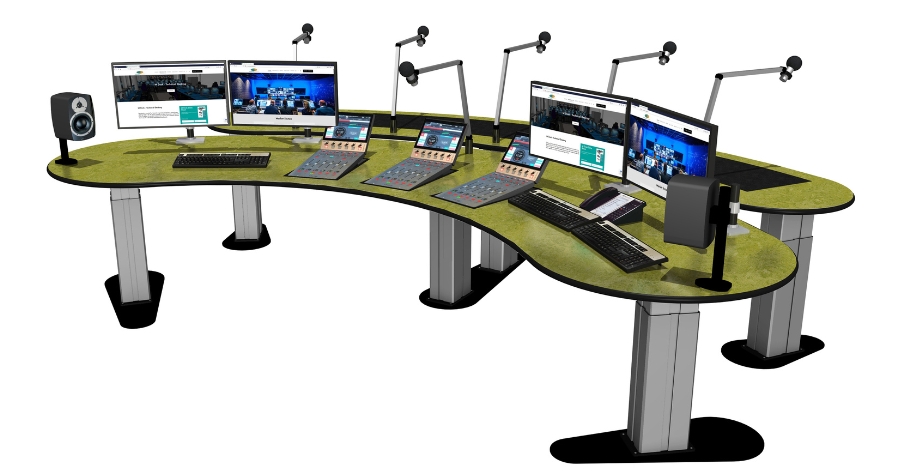 Τα Control Desks της Custom Consoles On-Air στο Radio Botswana.