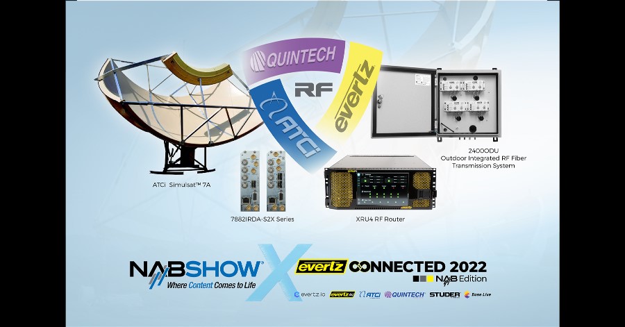 Evertz Puts RF Solutions Under The Spotlight at NAB 2022.