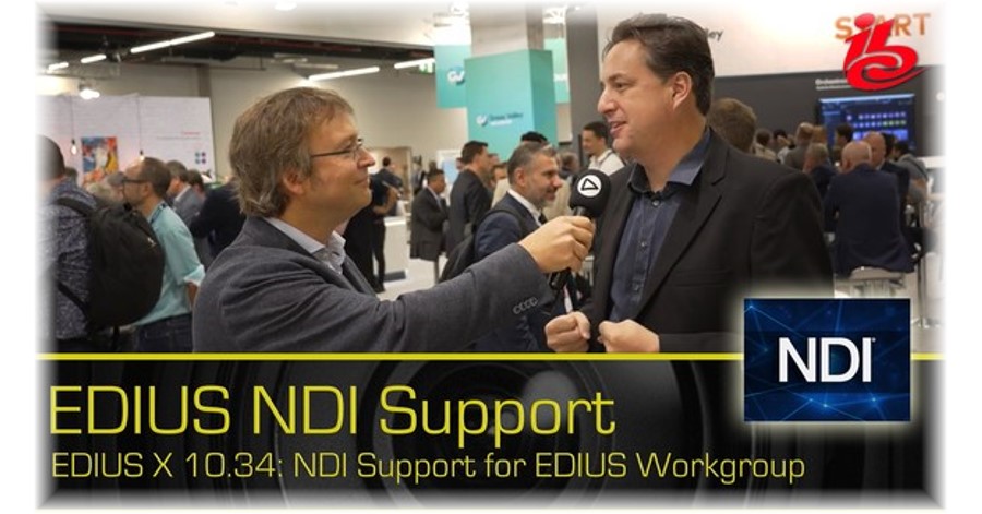 Το EDIUS X Workgroup της Grass Valley προσφέρει τώρα υποστήριξη NDI εξόδου!