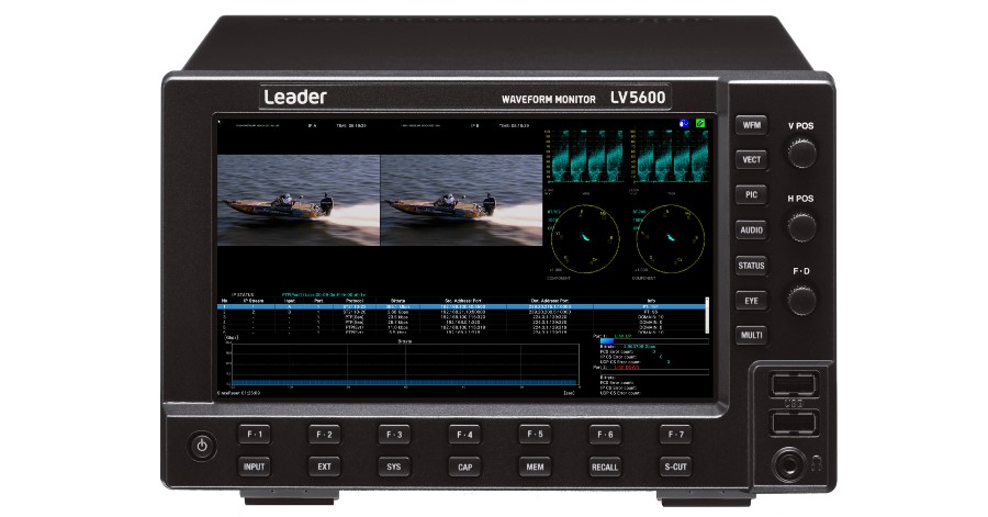 Leader Announces IBC 2023 Debut of JPEG XS Quality Control Options for LV5600 Waveform Monitor and LV7600 Rasterizer.