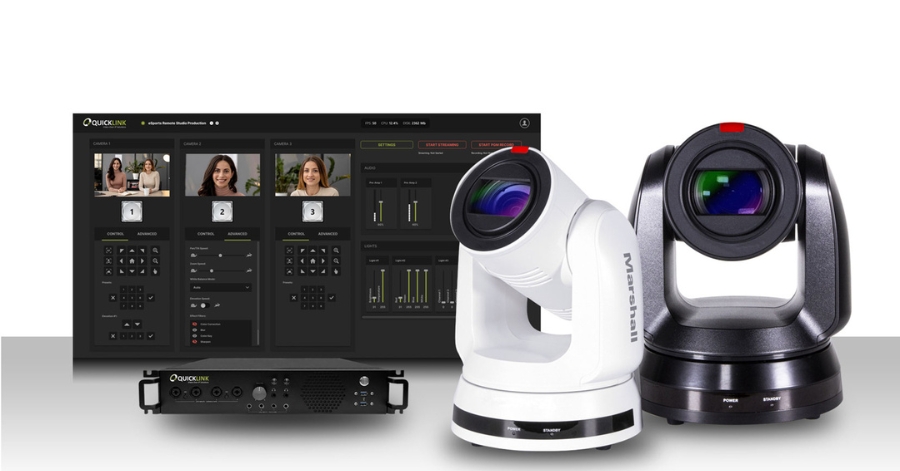 Marshall Cameras Compatible with Quicklink Remote Studio Solution.
