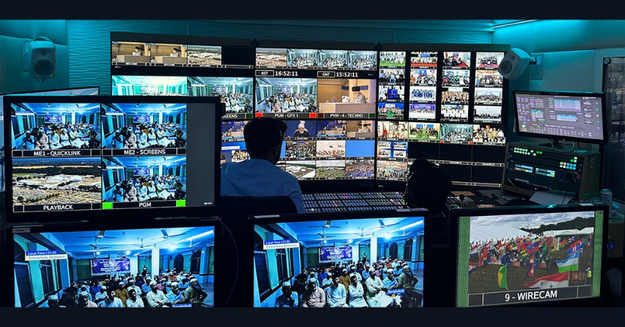 Quicklink Studio (ST55) connects 80 countries during MTA International’s coverage of Jalsa Salana UK 2023.