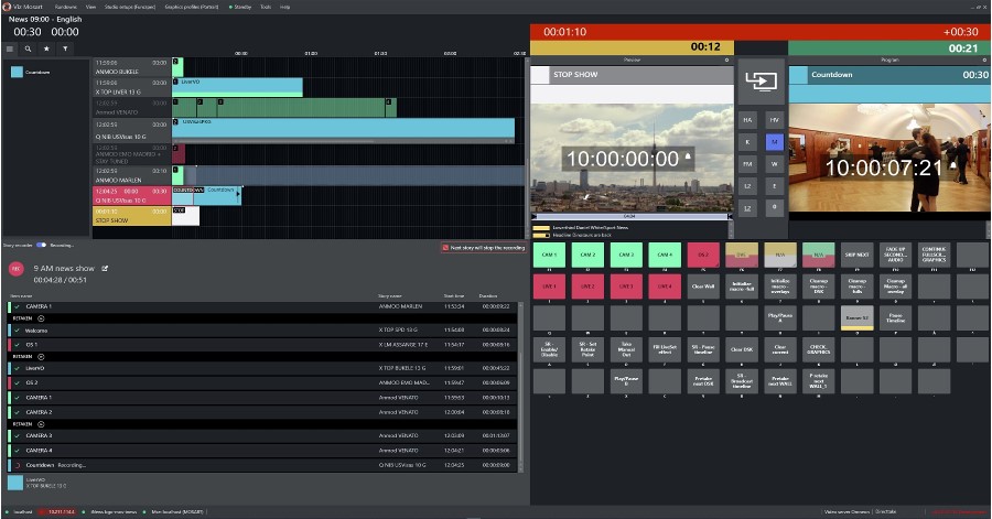 Vizrt leads market by offering studio automation for both live and recorded content.