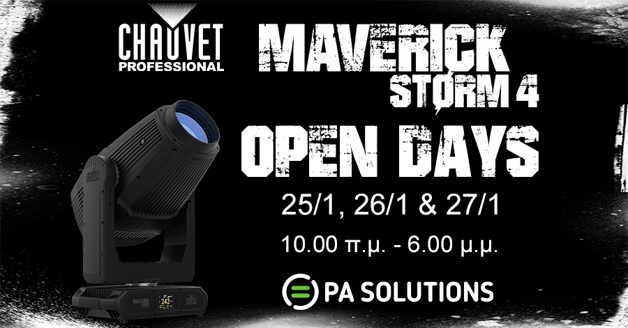 CHAUVET Professional Maverick Storm 4 Profile Open Days.