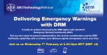 ABU - DRM Webinar on Delivering Emergency Warnings with DRM.